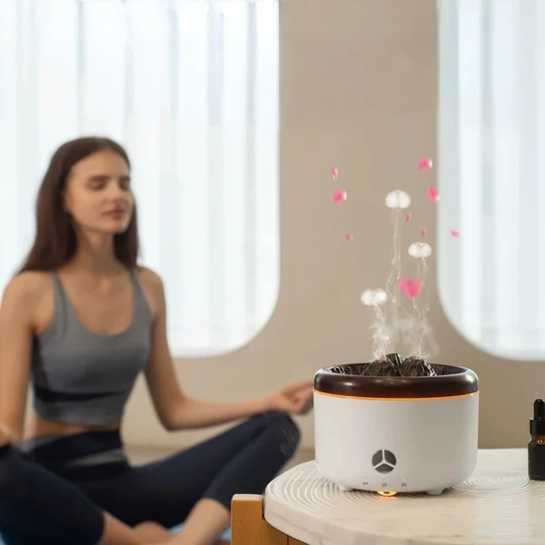 Eco-Friendly Ultrasonic Humidifier 550ml Capacity Auto Shut-Off and Timer Aromatherapy Diffuser for Relaxation and Better Sleep - Image 5