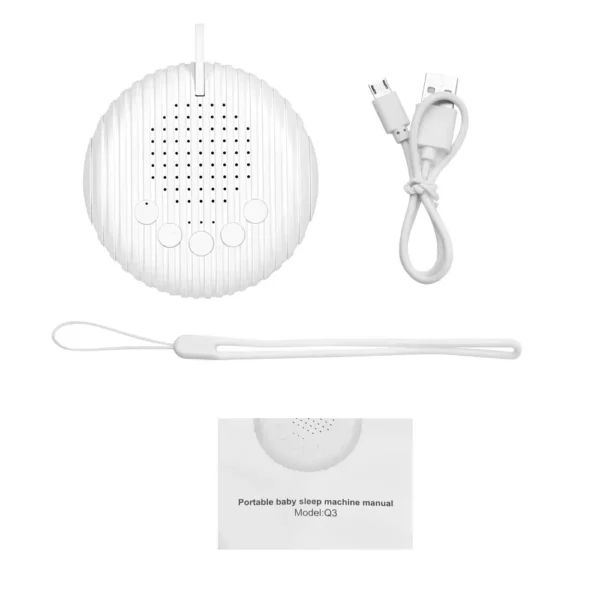 10 Songs White Noise Sound Machine Portable Baby Sleep Machine Soothing Sounds Volume Adjustable Built in Rechargeable BatteryQ3 - Image 4