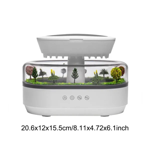 Essential Oil Diffuser Water Drip Micro Landscape Air Diffuser Humidifier with 7 Night Light for Bedroom Home Office - Image 2