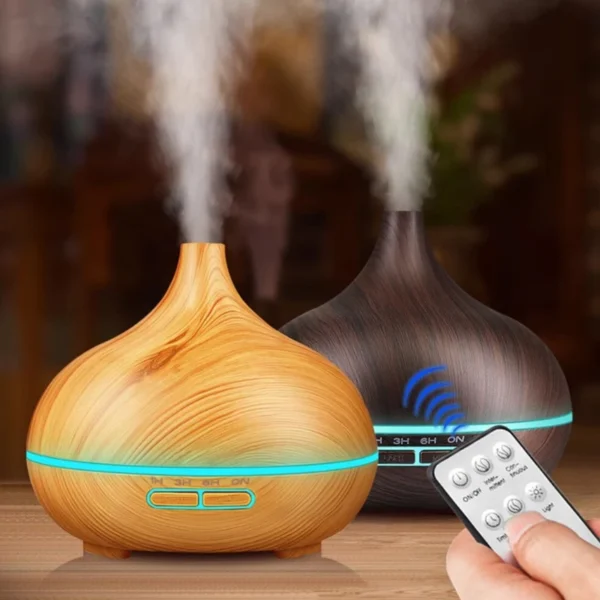 500ML Air Humidifier Essential Oil Diffuser Aromatherapy Machine Aroma Humidifier Cool Mist Maker Fogger Purify for Home Office
