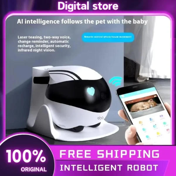 Enabot EBO AIR EBO SE Intelligent Robot Wireless Camera Robot Remote Monitoring Pet Companion Robot Realtime Control Custom Gift
