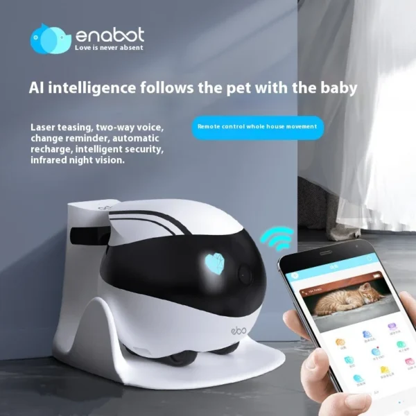 Enabot EBO AIR EBO SE Intelligent Robot Wireless Camera Robot Remote Monitoring Pet Companion Robot Realtime Control Custom Gift - Image 2