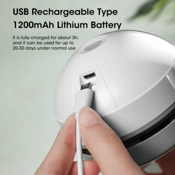 Desktop Wireless Vacuum Cleaner Robot Vacuum Cleaner USB Charge Belt Cleaning Brush Home Office Keyboard Desktop Vacuum Cleaner - Image 4