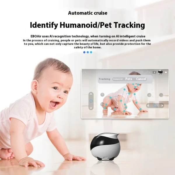 Enabot EBO AIR EBO SE Intelligent Robot Wireless Camera Robot Remote Monitoring Pet Companion Robot Realtime Control Custom Gift - Image 6