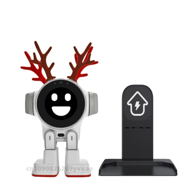 Christmas Gifts Rux Robot Smart Companion Electron Ai Intelligent Automation GPT Voice Desktop Pet ai Robots Give Deer Antler