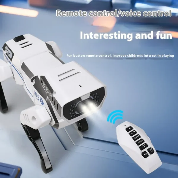 2025 Explosive Simulation Machine Dog Intelligent Voice Bionic Remote Control Mechanical Dog Robot Children's AI Toy - Image 4